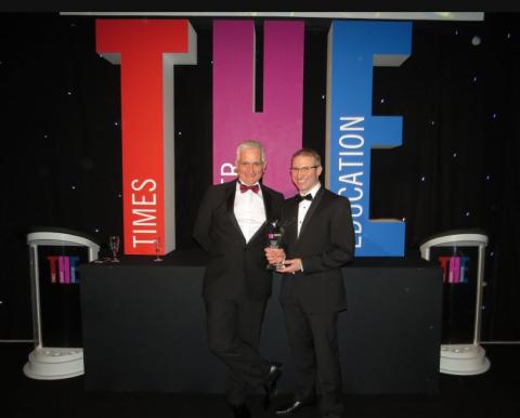 Professor Nick Beresford and Dr Mike Wood at the THE Awards
