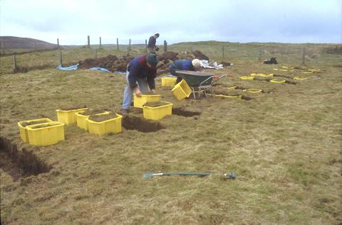 Preparing experimental plots at the Sourhope site
