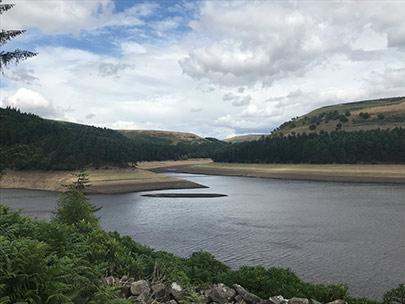 Bottom half of Howden Reservoir, July 2018