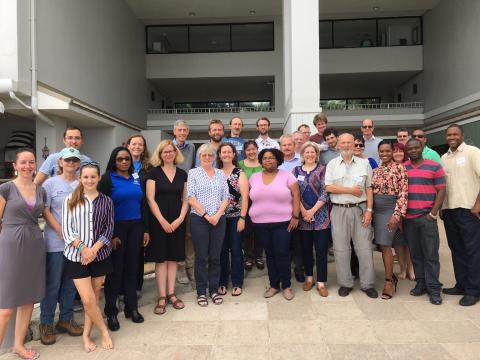 Experts who attended a workshop in Grand Cayman in May 2018 led by CEH scientists