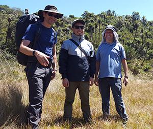 3 people standing in Chingaza National Park, Colombia