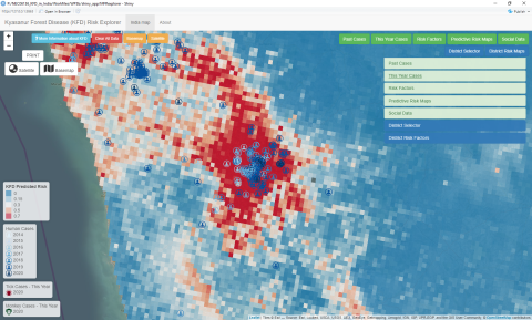 Monkey Fever risk map