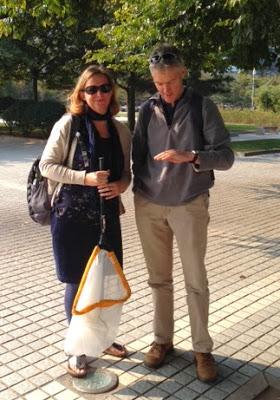 Helen and Peter recording the harlequin ladybird in Qingdao, China. Helen and Peter recording the harlequin ladybird in Qingdao, China.