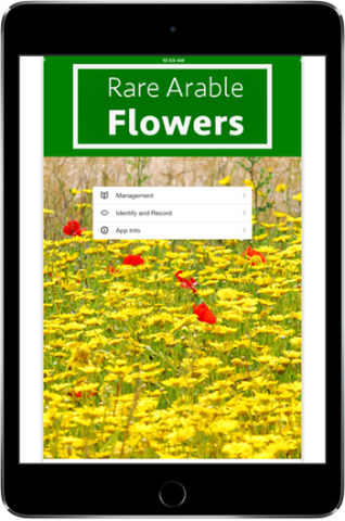 Splash screen of Rare Arable Flowers app