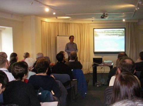 Prof Stephen Maberly, CEH, presents at the first Cumbrian Lakes Research Forum