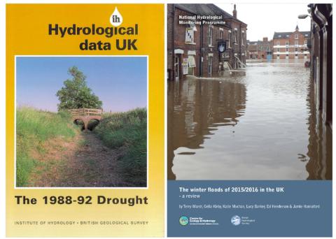Covers of two reports from the National Hydrological Monitoring Programme