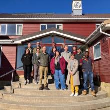 Attendees of the invasive species workshop, Falklands.