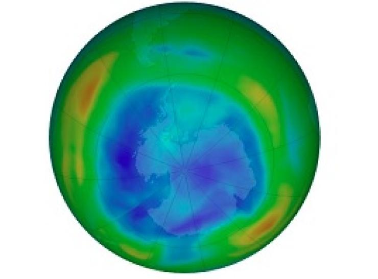 Ozone hole layer above Antarctica Image: NASA OzoneWatch