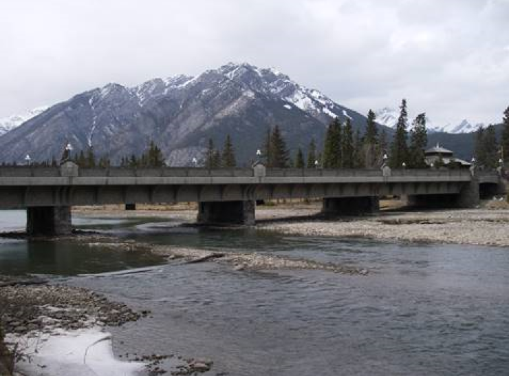 Bow River, Banff during 2014 Flood