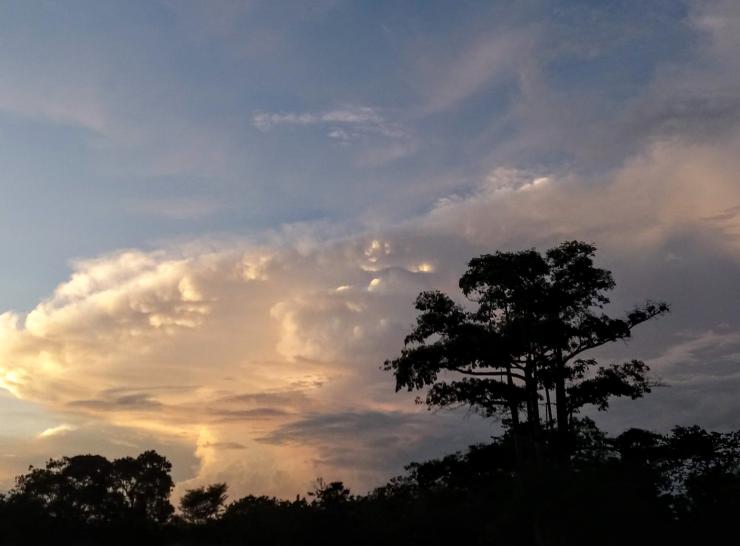 Storm over Yamoussoukro, Ivory Coast   Photo: Cornelia Klein