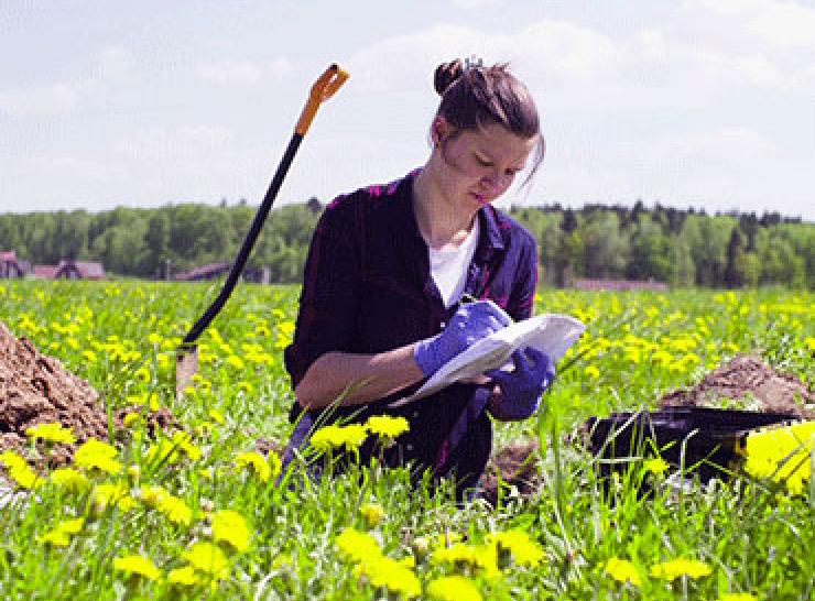 scientist in field