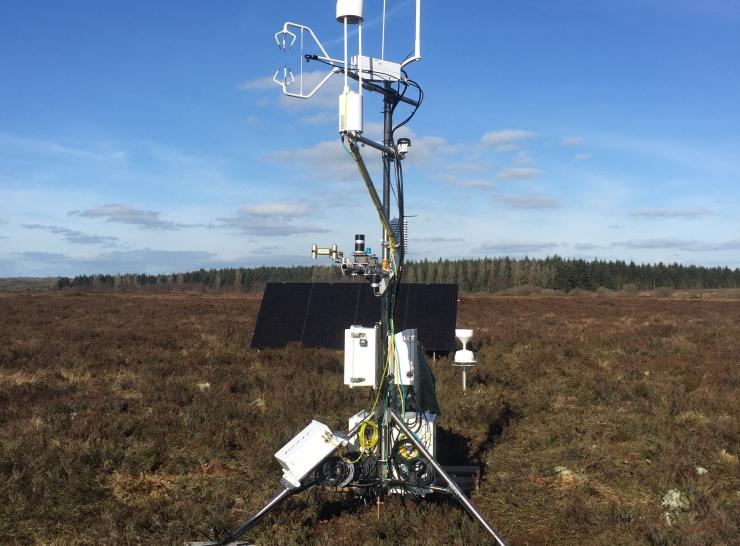 Flux measuring at Garry Bog  Photo: Alex Cumming