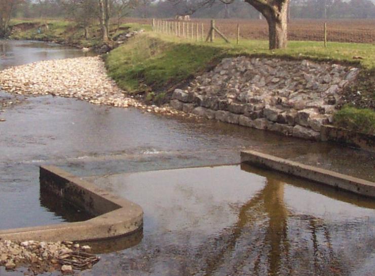 Gauging station at River Eden