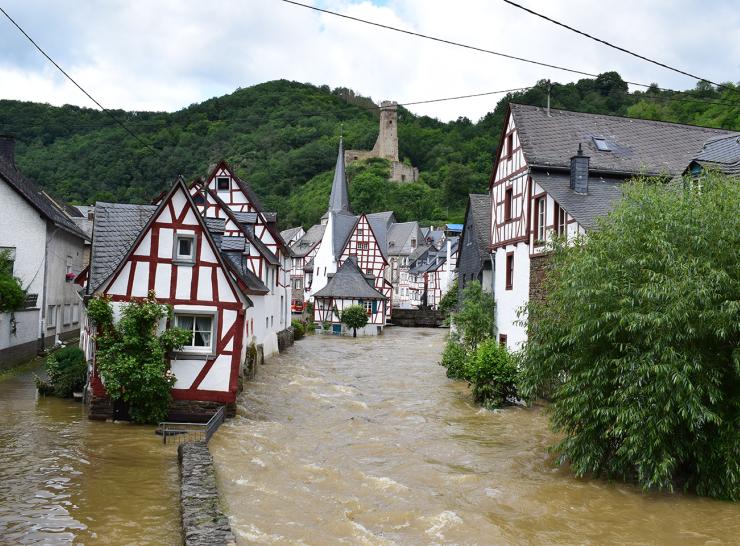 River Elz flooding 2021