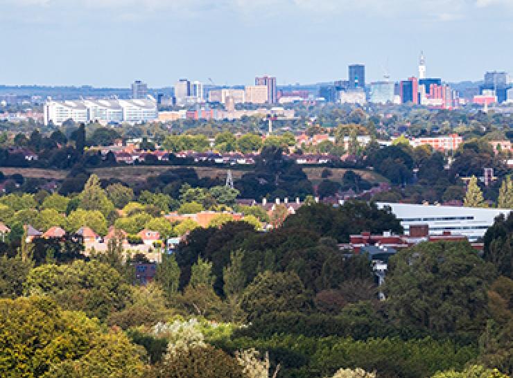 Birmingham city skyline