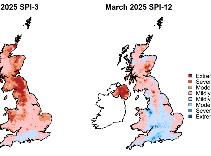 Standardised Precipitation Index March 2025