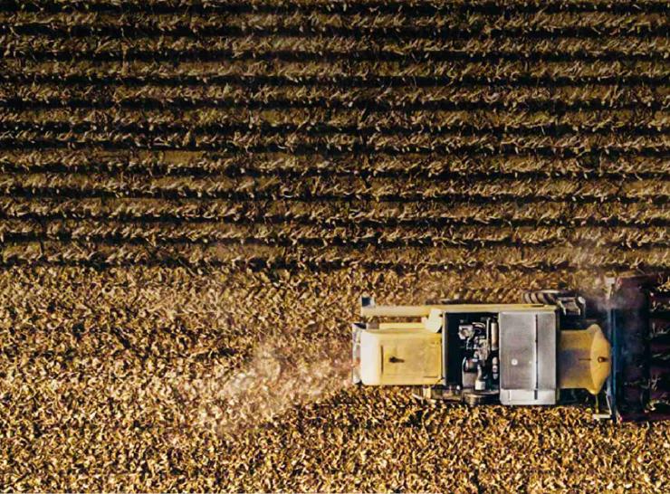 Ploughing a field
