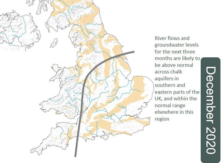Latest hydrological outlook map