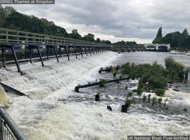 Thames River at Kingston in high flow