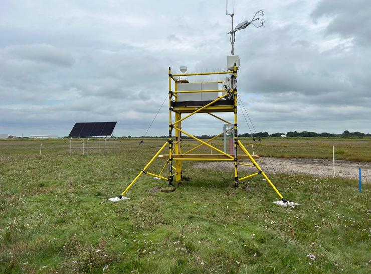 Flux tower, Ribble Estuary.