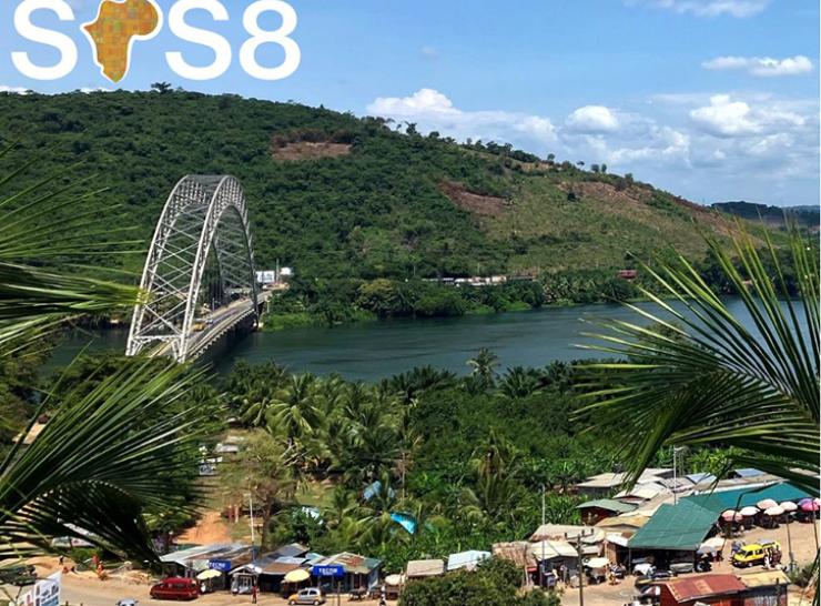 Adomi bridge over Lake Volta in Ghana