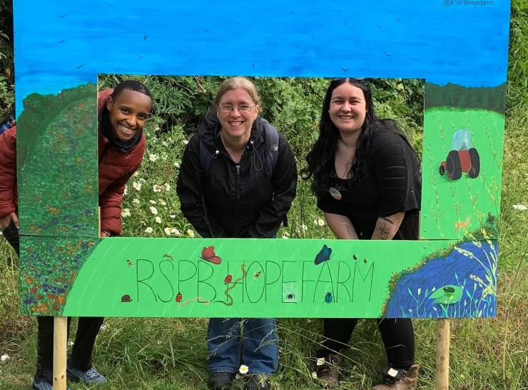 UKCEH trip at the RSPB Hope Farm photo frame