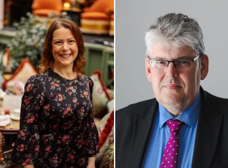 Left: Ruth Davison. Right: Paul Monks