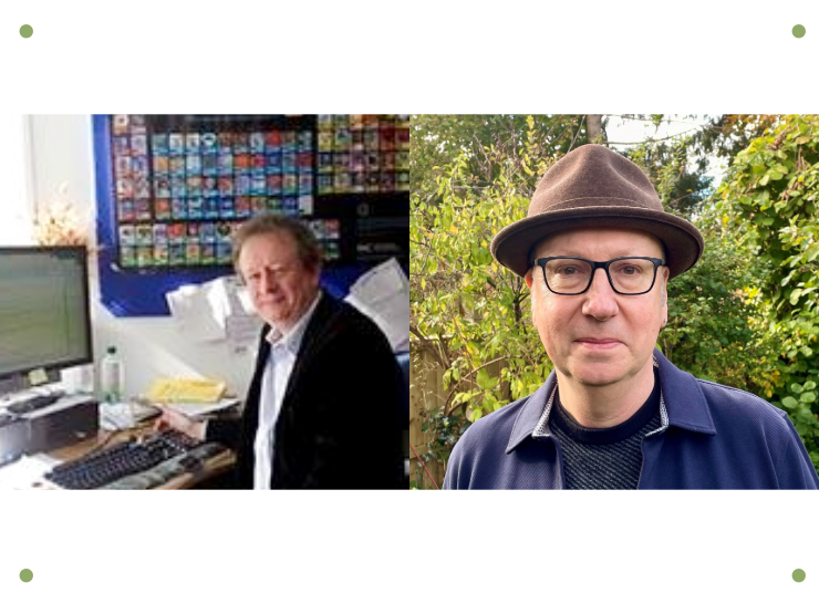 Side by side images of Dr Chris Huntingford and Prof James Bullock