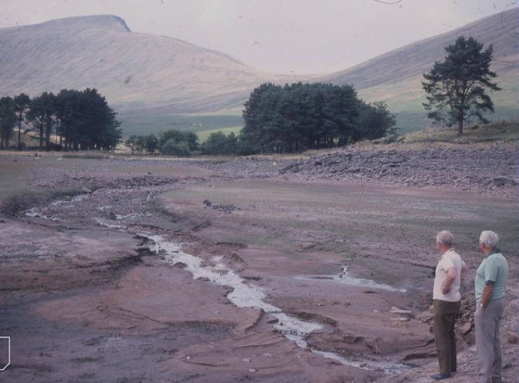 Upper Neuadd Reservoir. 1976. Photo: Mary Gillham Archive Project CC BY 2.0.j