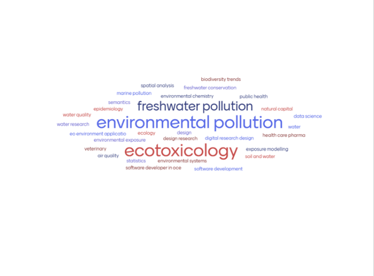 Word cloud showcasing all of the different role types of people attending the Community Conversations