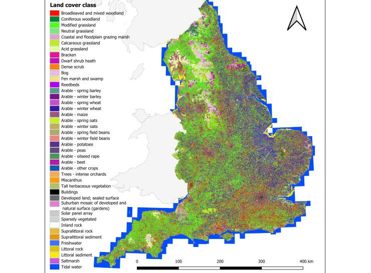 England 3m Land Cover Map.