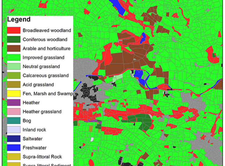 Key to LCM2019, LCM2018 and LCM2017 land cover classes