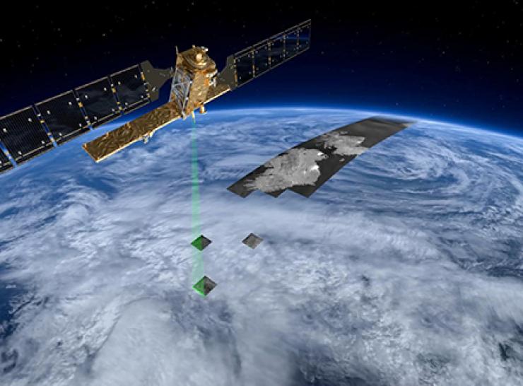 The Sentinel 1 radar satellite employs Synthetic Aperture Radar photo copyright European Space Agency