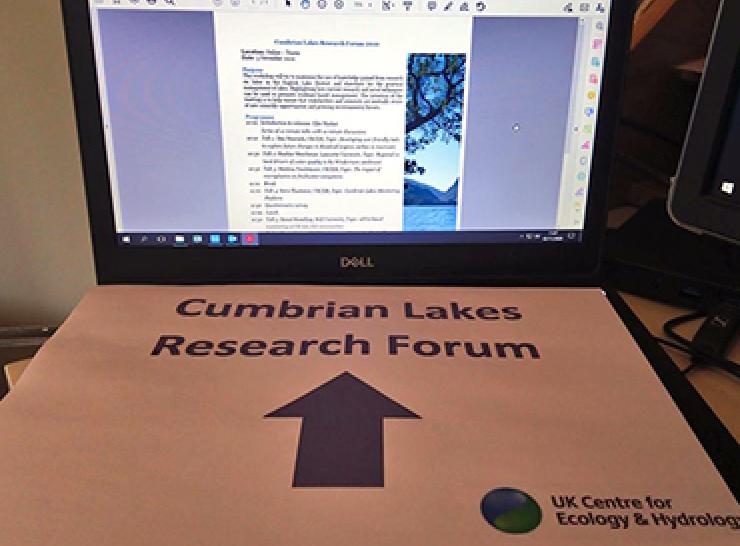 Arrow pointing to Cumbrian Lakes Research Forum