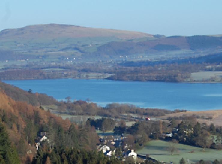 Bassenthwaite Lake and surrounding countryside