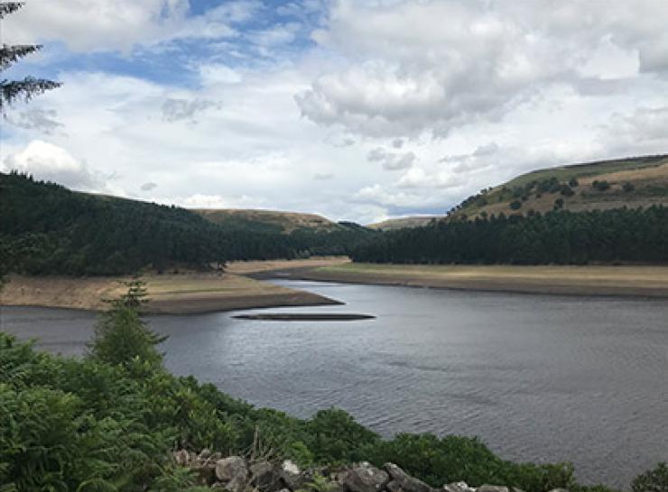 Bottom half of Howden Reservoir, July 2018