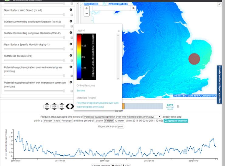 Screenshot from CHESS Explorer