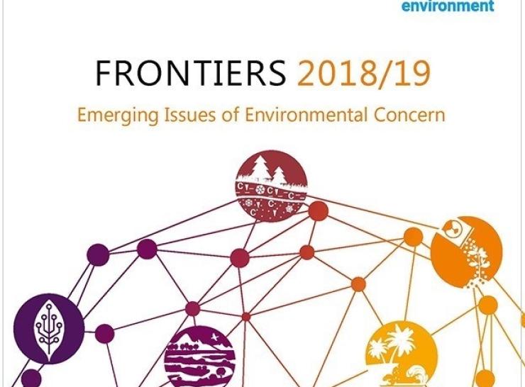 Front cover of Frontiers 2018/19 from UN Environment