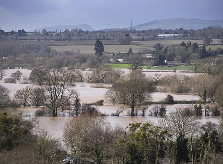 The flooded Wye Valley Picture: Jonathan Billinger CC BY-SA 2.0