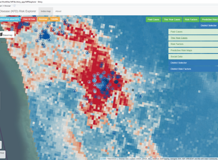 Monkey Fever risk map