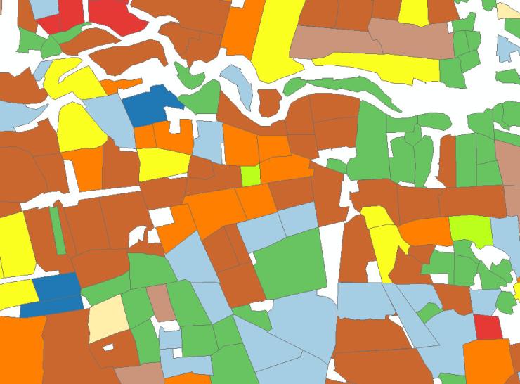 A sample of CEH Land Cover® plus: Crops data