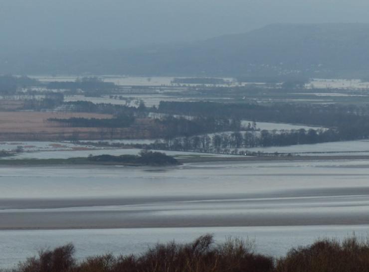 Flooded Lyth Valley, Cumbria, December 2015 