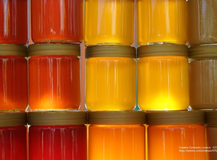 CEH Honey Monitoring Scheme - jars of honey