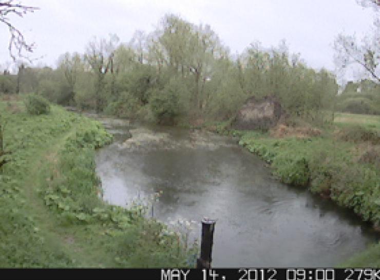 Photo: From the webcam at CEH's River Lambourn observatory