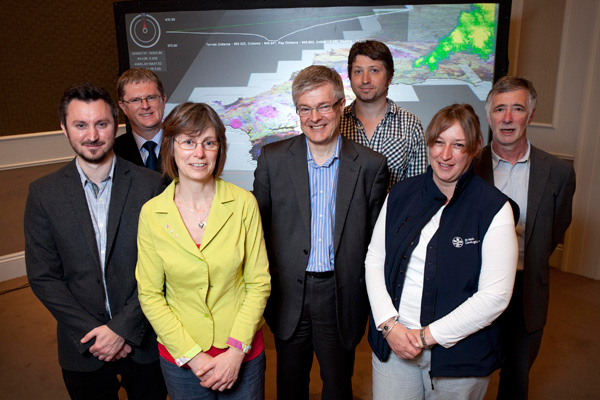 Pictured at the project launch on 20 May 2014 L-R: Dr Stephen Grebby, British Geological Survey; Dr Gwyn Rees, Centre for Ecology & Hydrology; Dr France Gerard, Centre for Ecology & Hydrology; Dr Andrew Howard, British Geological Survey; Dr Rob Griffiths, Pictured at the project launch on 20 May 2014 L-R: Dr Stephen Grebby, British Geological Survey; Dr Gwyn Rees, Centre for Ecology & Hydrology; Dr France Gerard, Centre for Ecology & Hydrology; Dr Andrew Howard, British Geological Survey; Dr Rob Griffiths,